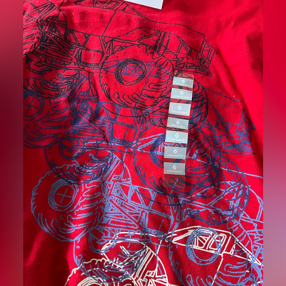 Boy’s long sleeve truck shirt - Picture 3 of 4
